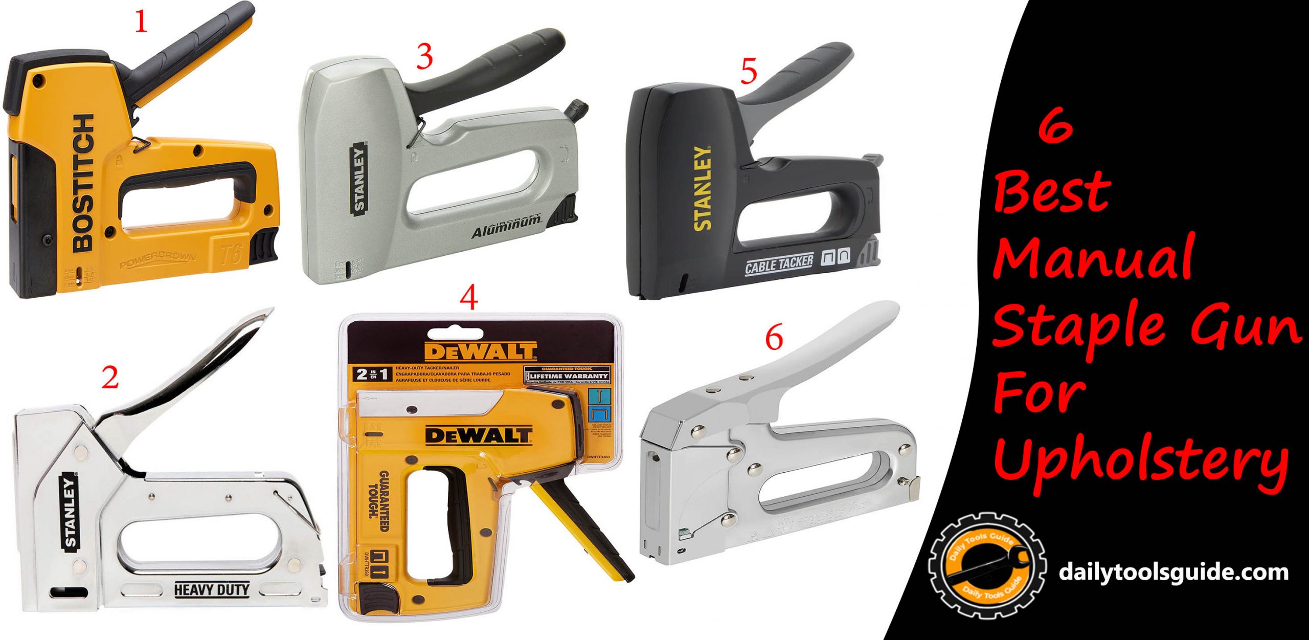 6 Best Manual Staple Gun For Upholstery (Golden Guide 2021)