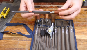 Sharpen A Table Saw Blade with file