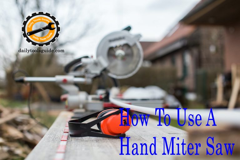 How To Use A Hand Miter Saw