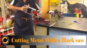 cutting metal with a Hack saw